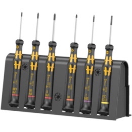 Wera 1550/6 ESD – Σετ κατσαβιδιών ακριβείας ESD Kraftform Micro με βάσ