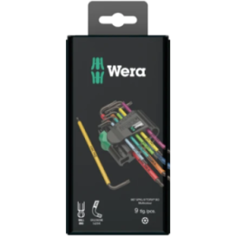 Wera 967/9 TX BO Multicolour 1 – Σετ κλειδιών Γ TORX ασφαλείας BlackLa