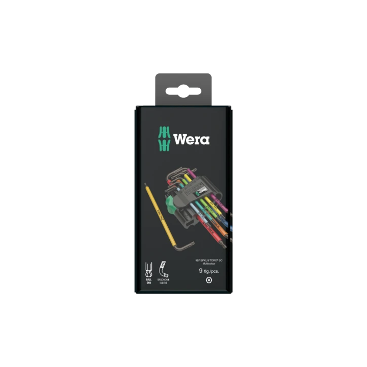 Wera 967/9 TX BO Multicolour 1 – Σετ κλειδιών Γ TORX ασφαλείας BlackLa
