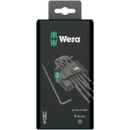 Wera 967/9 TX 1 – Σετ κλειδιών Γ TORX BlackLaser 9 τεμ.