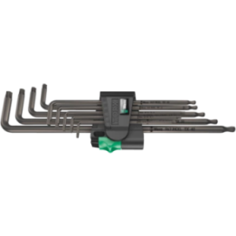 Wera 967/9 TX XL 1 – Σετ μακριών κλειδιών Γ TORX BlackLaser 9 τεμ.