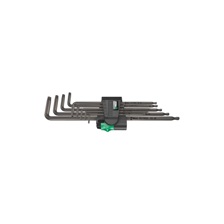 Wera 967/9 TX XL 1 – Σετ μακριών κλειδιών Γ TORX BlackLaser 9 τεμ.