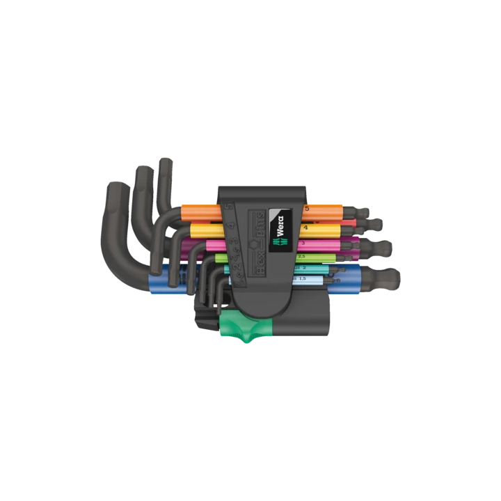 Wera 950/9 Hex-Plus Multicolour 2 – Σετ κοντών κλειδιών άλεν μετρικά B