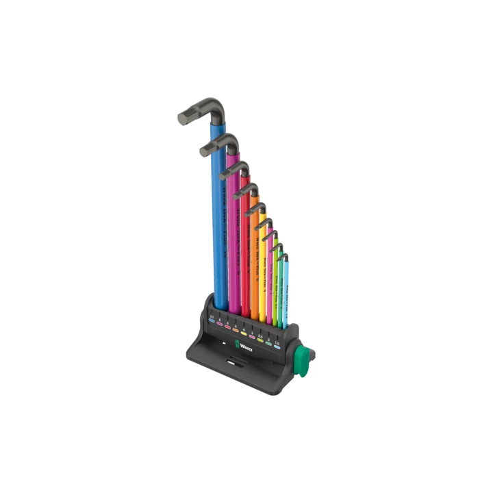 Wera 950/9 Hex-Plus Multicolour 3 – Σετ κλειδιών άλεν με βάση και μαγν