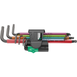 Wera 950/7 Hex-Plus Multicolour Magnet 1 – Σετ κλειδιών άλεν με κλιπ μ
