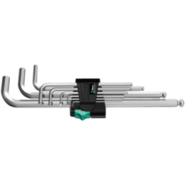 Wera 950/9 Hex-Plus 1 – Σετ κλειδιών άλεν επιχρωμιωμένα μετρικά 9 τεμ.