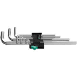 Wera 950/9 Hex-Plus 2 – Σετ μακριών κλειδιών άλεν επιχρωμιωμένα μετρικ