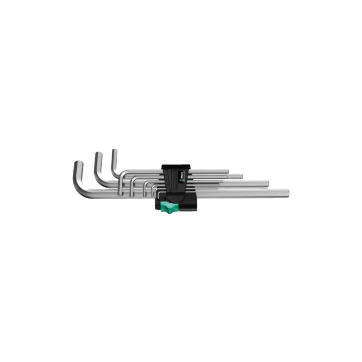 Wera 950/9 Hex-Plus 2 – Σετ μακριών κλειδιών άλεν επιχρωμιωμένα μετρικ