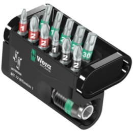 Wera Bit-Check 12 BiTorsion 1 – Σετ μύτες BiTorsion με αντάπτορα 12 τε