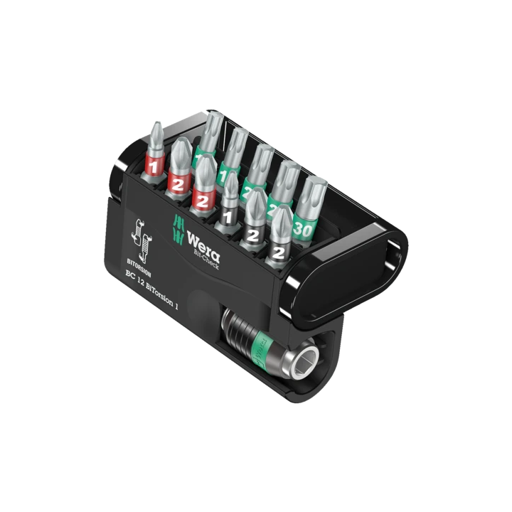 Wera Bit-Check 12 BiTorsion 1 – Σετ μύτες BiTorsion με αντάπτορα 12 τε