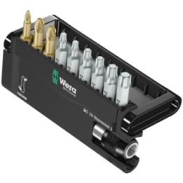 Wera Bit-Check 10 Universal 2 – Σετ μύτες PZ/TORX με μαγνητικό αντάπτο