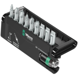 Wera Bit-Check 10 Universal 3 – Σετ μύτες με αντάπτορα Rapidaptor 10 τ