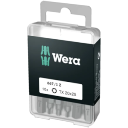 Wera 867/1 Z TX 10 x 25 mm – Μύτες TORX, 10 τεμ. (DIY-Box)