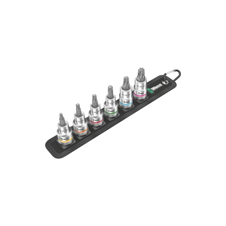 Wera Belt C 3 TORX HF – Σετ καρυδάκια-μύτες Zyklop TORX 1/2" με λειτου