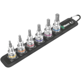 Wera Belt C 2 – Σετ καρυδάκια-μύτες άλεν Zyklop Hex-Plus 1/2" με λειτο