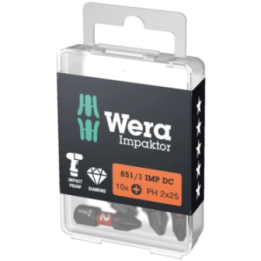 Wera 851/1 IMP DC PH 3 x 25 mm – Μύτες Impaktor Phillips για παλμικά,