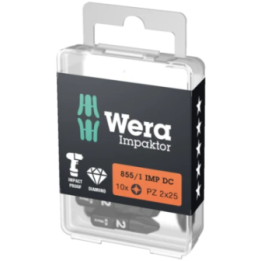 Wera 855/1 IMP DC PZ 3 x 25 mm – Μύτες Impaktor Pozidriv για παλμικά,