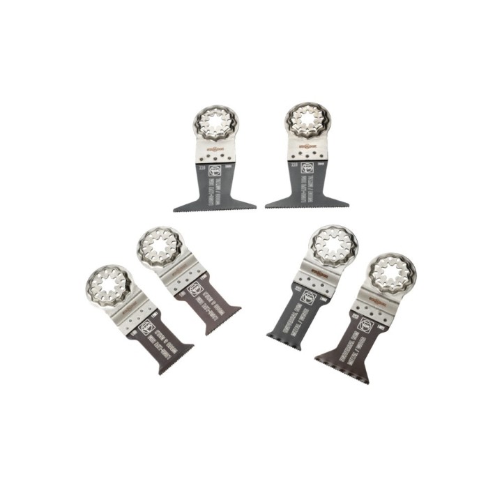 Σετ λαμών FEIN Best of E-Cut Starlock για ξύλο και μέταλλο (6 τεμ.)