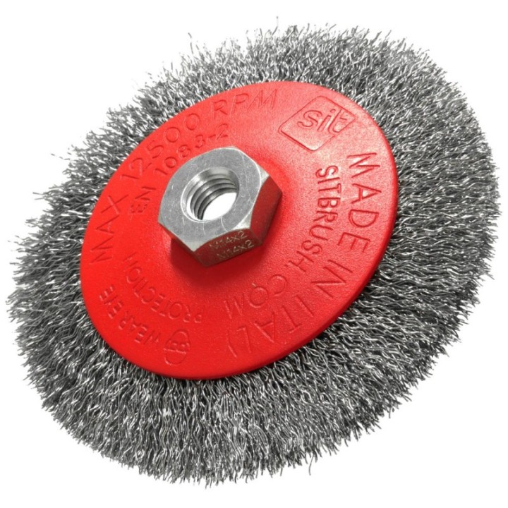 S.I.T. Συρματόβουρτσα κωνική CO120 Ø120 mm M14, ατσάλι 0,35 mm – 0175