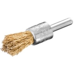 S.I.T. Συρματόβουρτσα πινέλο με μύτη P15 PUNTA 60 Ø18 mm στέλεχος Ø6, ατσάλι επιχαλκωμένο 0,30 mm – 0830