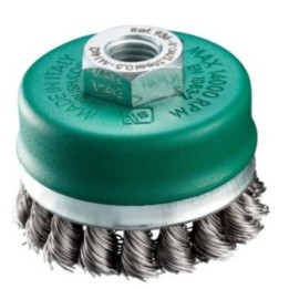 S.I.T. Συρματόβουρτσα ποτήρι στριφτή με δακτύλιο TU71 Ø70 mm M14, ανοξείδωτο inox 0,50 mm – 0936