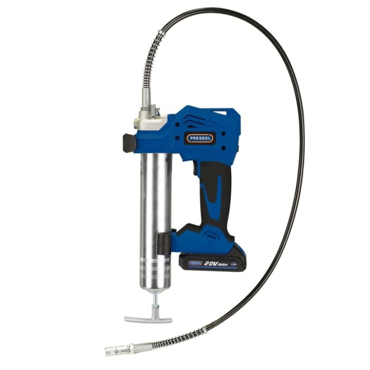 PRESSOL Γρασαδόρος μπαταρίας 20 V 2000 mAh έως 680 bar με εξαρτήματα – 18 051