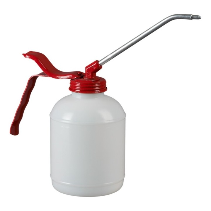 PRESSOL Λαδικό 500 ml PE λευκό με πλαστικό έμβολο και ρύγχος 135 mm – 05 119