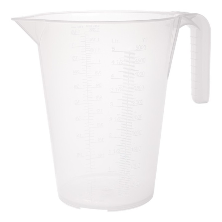 PRESSOL Κανάτα μέτρησης PP 5 l διάφανη με κλίμακα ml/l/gal – 07 035