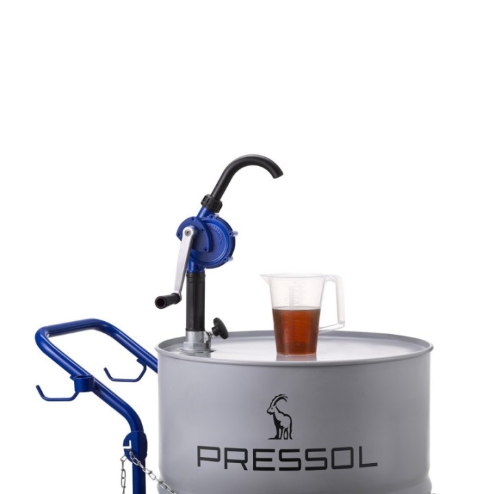 PRESSOL Περιστροφική αντλία βαρελιού μπλε 18 l/min σωλήνας 355-955 mm