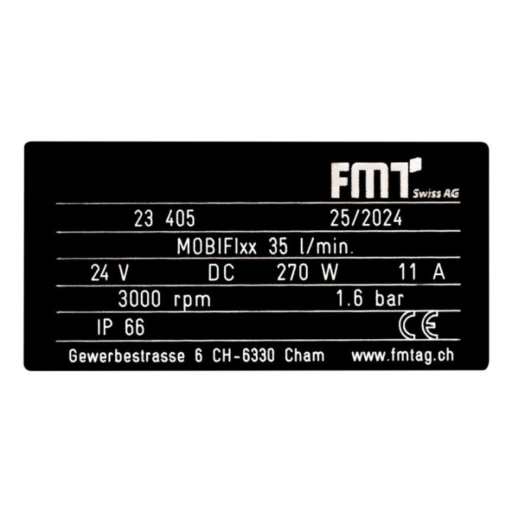 PRESSOL Αντλία πετρελαίου MOBIFIxx 24 V 35 l/min με κροκοδειλάκια μπατ