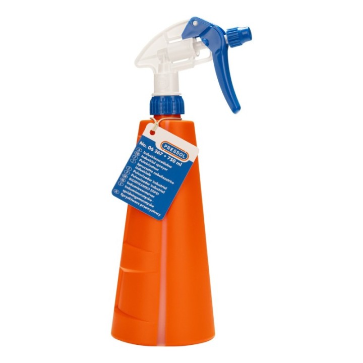 PRESSOL Ψεκαστήρας βιομηχανικός 750 ml PE πορτοκαλί με ανοξείδωτο ελατ