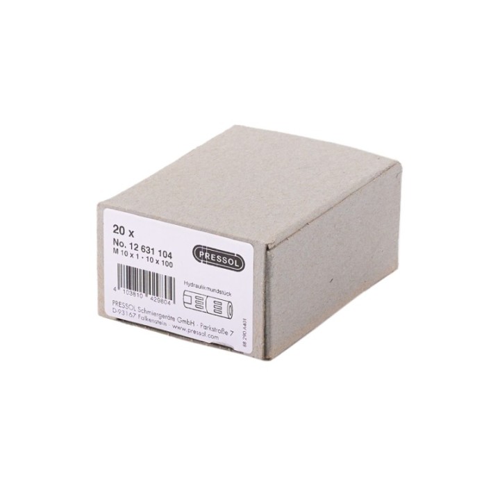 PRESSOL Υδραυλική κεφαλή γρασαδόρου M10x1 Ø15 mm, συσκευασία 20 τεμαχί
