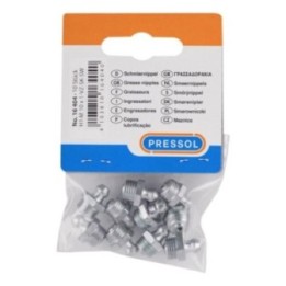 PRESSOL Γρασαδοράκια H1 ευθεία M10x1 SW11 γαλβανιζέ, 10 τεμάχια – 16 404