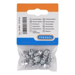 PRESSOL Γρασαδοράκια H1 ευθεία G1/8" SW11 γαλβανιζέ, 10 τεμάχια – 16 409