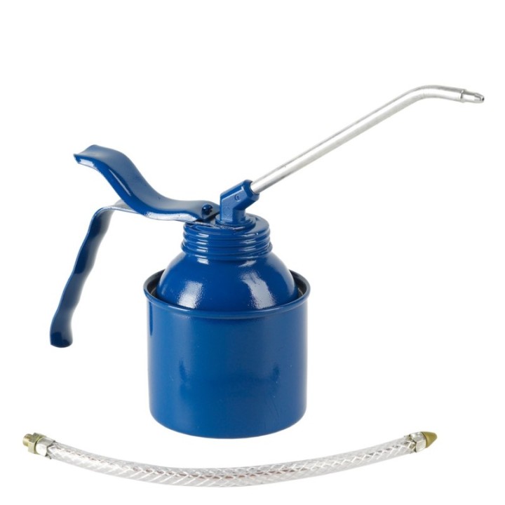 PRESSOL Λαδικό 250 ml λαμαρίνα μπλε με μεταλλικό έμβολο, άκαμπτο και εύκαμπτο ρύγχος – 05 223