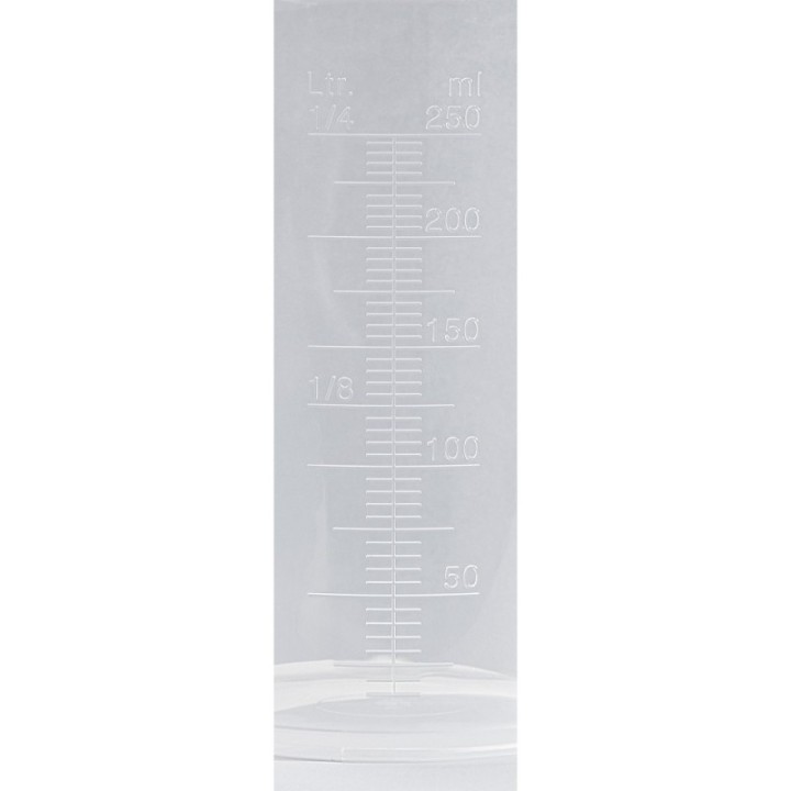 PRESSOL Κανάτα μέτρησης PP 0,25 l διάφανη με κλίμακα ml/l/gal – 07 030