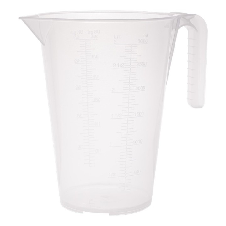 PRESSOL Κανάτα μέτρησης PP 3 l διάφανη με κλίμακα ml/l/gal – 07 034