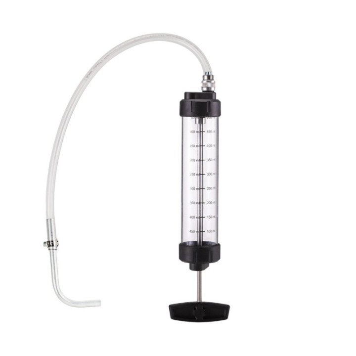 PRESSOL Σύριγγα λαδιού 500 ml διάφανη PVC με σωλήνα 760 mm – 12 937