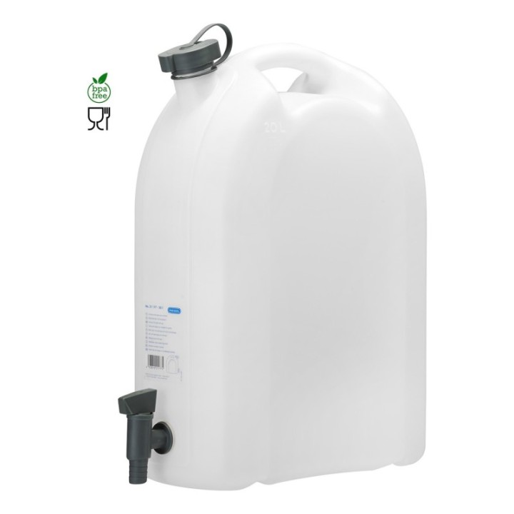 PRESSOL Δοχείο νερού 20 l HDPE στοιβαζόμενο με βρυσάκι – 21 177