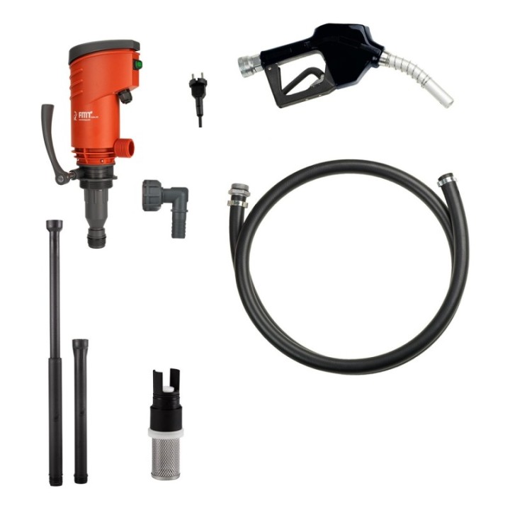 PRESSOL Αντλία πετρελαίου PREMAxx 230 V 48 l/min με αυτόματο πιστόλι αλουμινίου και σωλήνα 4 m – 23 734