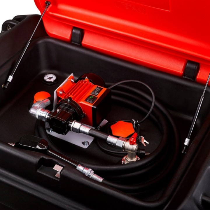 PRESSOL Δεξαμενή καυσίμου κινητή mobiMASTER 450 l με αντλία 230 V 65 l/min και αυτόματο πιστόλι – 26 404