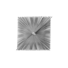 S.I.T. Βούρτσα καμινάδας τετράγωνη SQP250 250×250 mm, σπείρωμα M12, πλακέ ατσάλινο σύρμα 3,0×0,40 mm – 1864