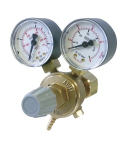Regulator with dual gauge - 15L/min - UK