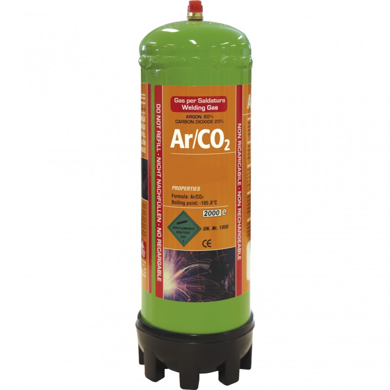 Φιάλη Αερίου μιας Χρήσης - ARGON/CO2 - 1.8L