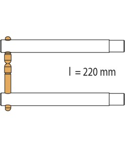 2 Βραγχίονες PX2 220mm - PORTASPOT 230 - παράκεντρα ηλεκτρόδια