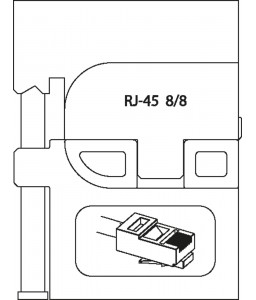 8140-16 Μονάδα προσθήκης για αρθρωτούς συνδέσμους RJ 45 GEDORE 