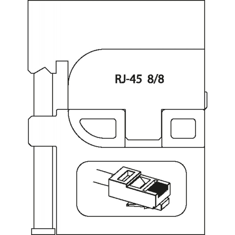 8140-16 Μονάδα προσθήκης για αρθρωτούς συνδέσμους RJ 45 GEDORE