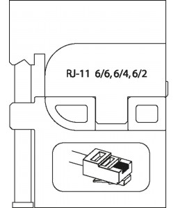 8140-17 Μονάδα προσθήκης για αρθρωτούς συνδέσμους RJ 11 GEDORE 