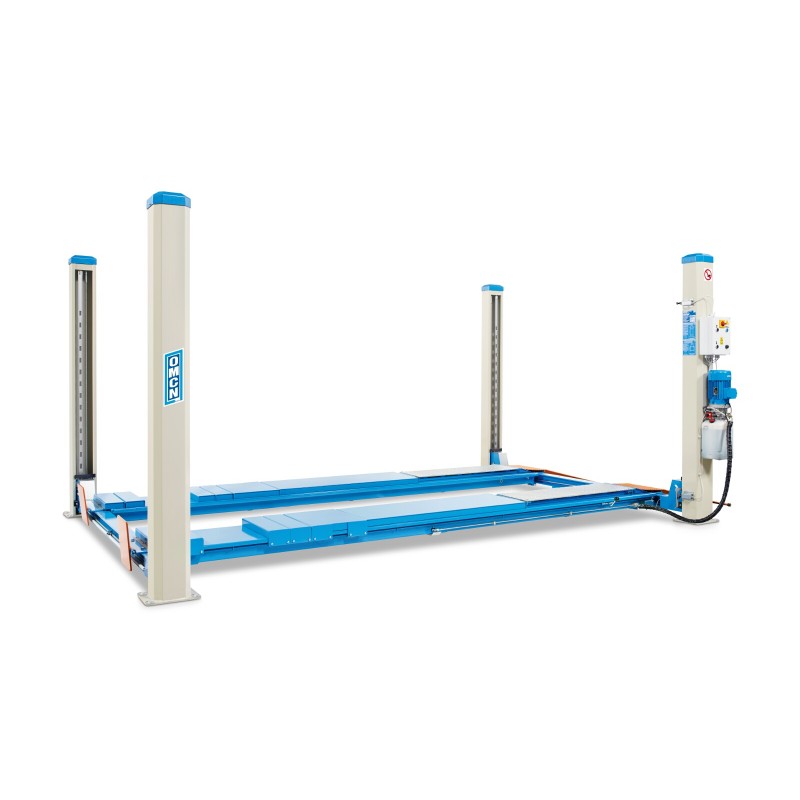 401/CSAI Τετρακόλωνα ηλεκτροϋδραυλικά ανυψωτικά ικανότητας 4000 kg μήκος πλατφόρμας 4500 mm με hydraulic lift table OMCN