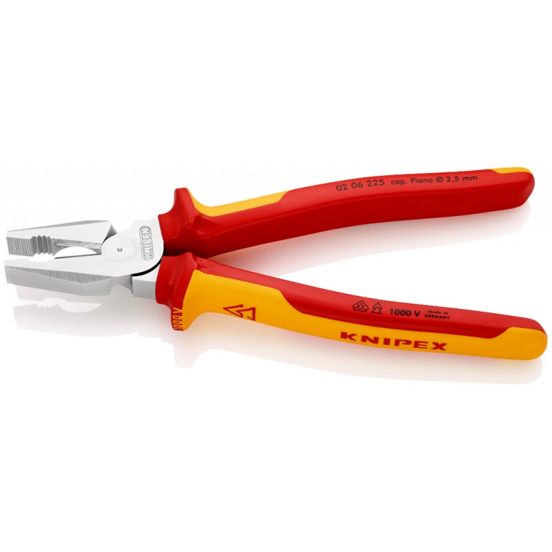 02 06 225 Πένσα Ατσαλοσύρματος με υπομόχλιο KNIPEX